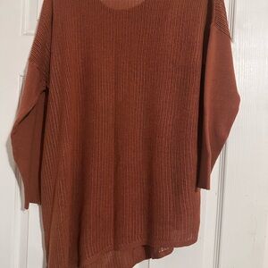 Simply Noelle Terracotta Crew Neck Sweater